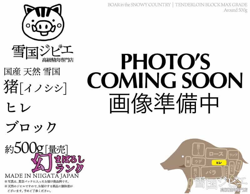 雪国猪 ヒレ 幻ランク ブロック 約500g